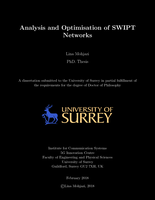 Analysis and optimisation of SWIPT networks.