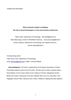 When Characters Impact on Dubbing: The Role of Sexual Stereotypes on Voice Actor/Actress’ Preferences