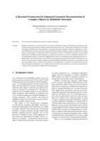 A Bayesian framework for enhanced geometric reconstruction of complex objects by helmholtz stereopsis