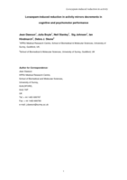 Benzodiazepine-induced reduction in activity mirrors decrements in cognitive and psychomotor performance