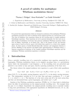 A proof of validity for multiphase Whitham modulation theory