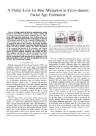 A Flatter Loss for Bias Mitigation in Cross-dataset Facial Age Estimation
