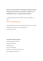 Effectiveness of the Super Skills for Life programme in enhancing the emotional wellbeing of children and adolescents in residential care institutions in a low- and middle-income country: A randomised waitlist-controlled trial