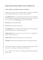 Dietary protein and bone health: towards a synthesised view