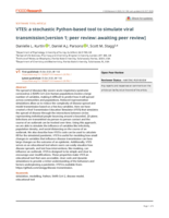 VTES: a stochastic Python-based tool to simulate viral transmission Introducing a modular simulation to demonstrate how a virus may spread among a population [version 1; peer review: awaiting peer review]
