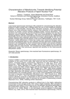 Characterisation of meta-autunite: Towards identifying potential alteration products of spent nuclear fuel