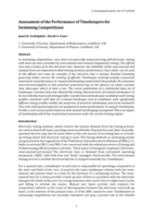 Assessment of the Performance of Timekeepers for Swimming Competitions