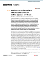 Brain structural correlates of functional capacity in first-episode psychosis