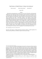 Dual Practice of Health Workers: Theory and Evidence From Indonesia