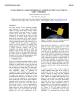 STABLE ROBOTIC GRASP SYNTHESIS ON A SPENT ROCKET STAGE FOR ON- ORBIT CAPTURING
