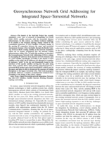 Geosynchronous Network Grid Addressing for Integrated Space-Terrestrial Networks