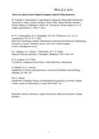 Ultra-Low Dark Current Organic-Inorganic Hybrid X-Ray Detectors