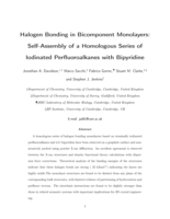 Halogen Bonding in Bicomponent Monolayers: Self-Assembly of a Homologous Series of Iodinated Perfluoroalkanes with Bipyridine
