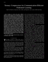 Ternary Compression for Communication-Efficient Federated Learning