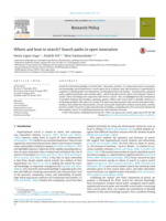 Where and how to search? Search paths in open innovation