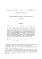 Estimation of a Heterogeneous Demand Function with Berkson Errors