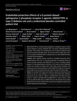 Endothelial-protective effects of a G-protein-biased sphingosine-1 phosphate receptor-1 agonist, SAR247799, in type-2 diabetes rats and a randomized placebo-controlled patient trial