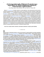 A Computationally Efficient Evolutionary Algorithm for Multi-Objective Network Robustness Optimization