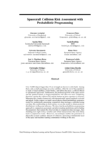 Spacecraft Collision Risk Assessment with Probabilistic Programming