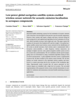 Low‐power global navigation satellite system‐enabled wireless sensor network for acoustic emission localisation in aerospace components