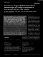 Molecular-Level Design of Pyrrhotite Electrocatalyst Decorated Hierarchical Porous Carbon Spheres as Nanoreactors for Lithium Sulfur Batteries