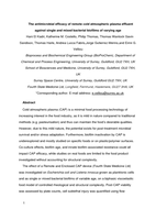 The antimicrobial efficacy of remote cold atmospheric plasma effluent against single and mixed bacterial biofilms of varying age