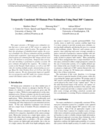 Temporally Consistent 3D Human Pose Estimation Using Dual 360? Cameras