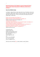 Randomised clinical trial: palliative long-term abdominal drains vs large-volume paracentesis in refractory ascites due to cirrhosis