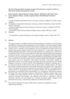 Loss of a&nbsp;pyoverdine secondary receptor in Pseudomonas aeruginosa results in a fitter strain suitable for population invasion