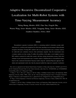 Adaptive Recursive Decentralized Cooperative Localization for Multirobot Systems With Time-Varying Measurement Accuracy