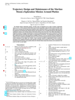 Trajectory Design and Maintenance of the Martian Moons eXploration Mission Around Phobos
