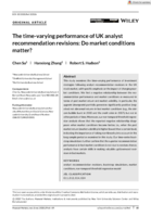 The time‐varying performance of UK analyst recommendation revisions: Do market conditions matter?