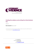 Grading the evidence and writing the clinical bottom line