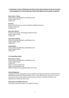 A systematic review of behavioural and exercise interventions for the prevention and management of chemotherapy-induced peripheral neuropathy symptoms