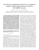 Joint Iterative Optimization Based Low-Complexity Adaptive Hybrid Beamforming for Massive MU-MIMO Systems