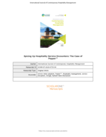 Spicing up hospitality service encounters: the case of Pepper