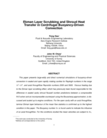 Ekman Layer Scrubbing and Shroud Heat Transfer in Centrifugal Buoyancy-Driven Convection