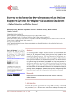 Survey to Inform the Development of an Online Support System for Higher Education Students —Higher Education and Online Support