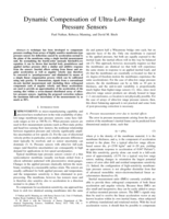 Dynamic Compensation of Ultra-Low-Range Pressure Sensors