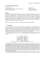 Paradigmatic saturation in Nuer