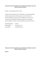 Responses to Navon tasks differ across development and between tasks with differing attentional demands