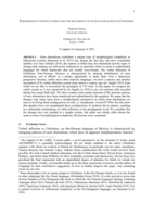 Paradigmatic restructuring and the diachrony of stem alternations in Chichimec