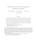 Optimal Fiscal Policy without Commitment: Revisiting Lucas-Stokey