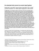 An extended halo around an ancient dwarf galaxy