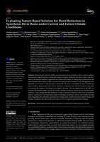 Evaluating nature-based solution for flood reduction in spercheios river basin under current and future climate conditions