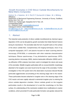Growth Anomalies in CVD Silicon Carbide Monofilaments for Metal Matrix Composites