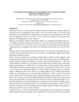 Use of human teardrop fluid for the determination of trace elements in healthy individuals and diabetic patients