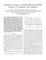 Interference Analysis in Multi-Numerology OFDM Systems: A Continuous-Time Approach