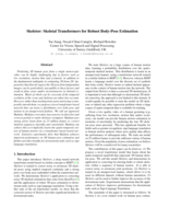 Skeletor: Skeletal Transformers for Robust Body-Pose Estimation