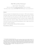 PhD CEOs and Firm Performance
